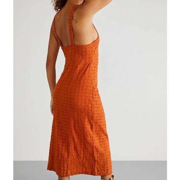 Free People Kokomo Cotton Spring-Ready Midi Dress - Picture 2 of 10